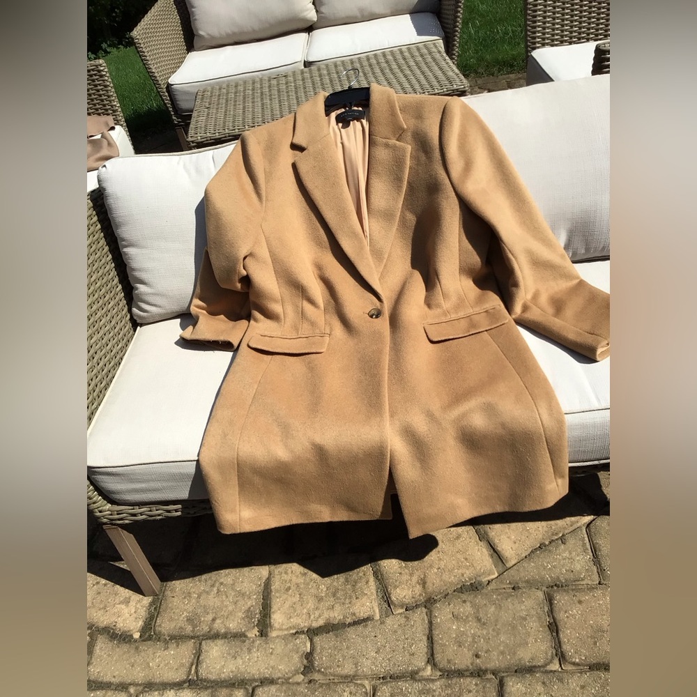 Ann Taylor Camel Blazer Coat